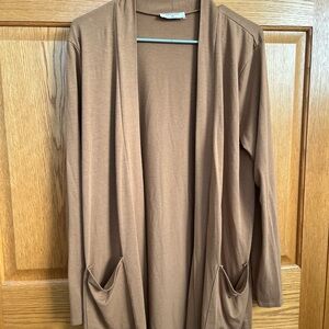 Zenana Outfitters Tan Cardigan
